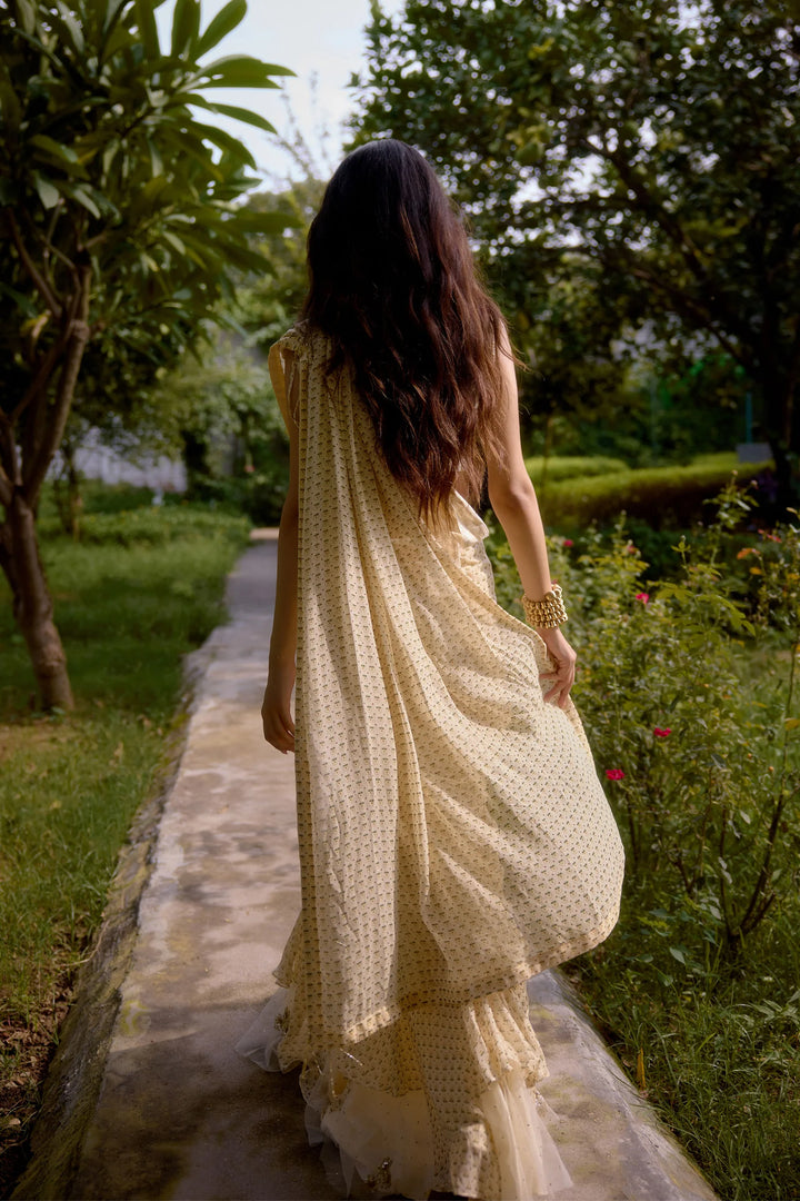 Haseena Cream Saree