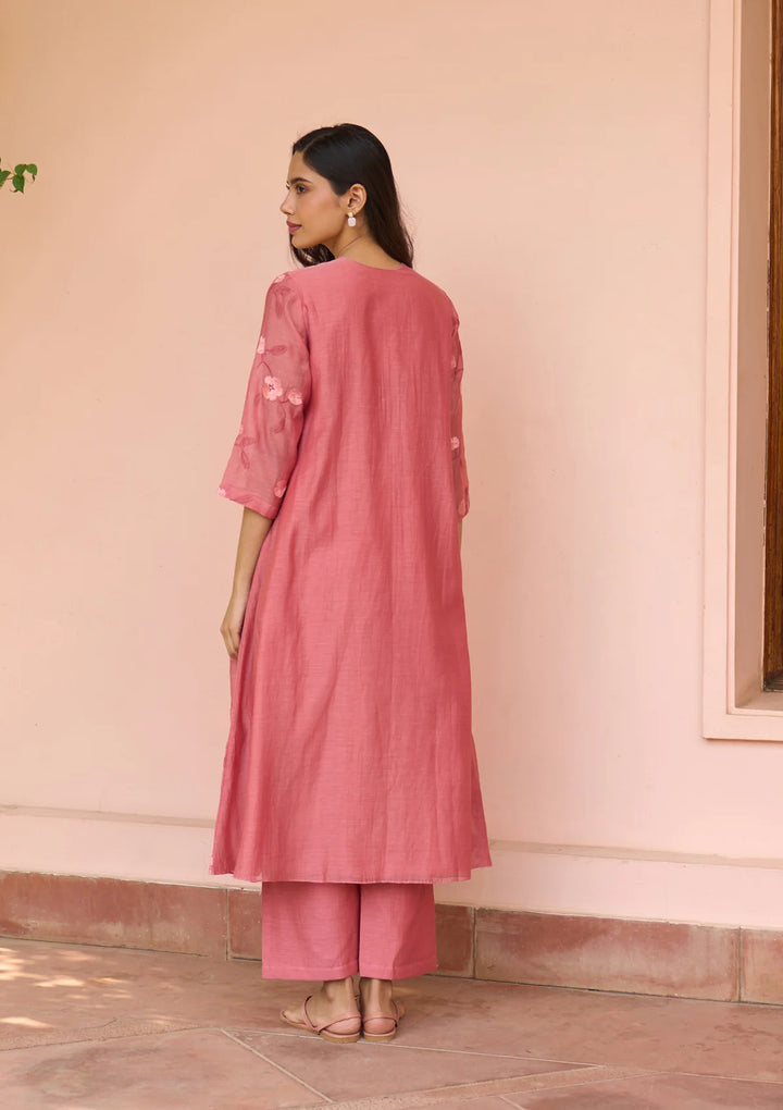 Hibiscus Embroidered Co-ord set