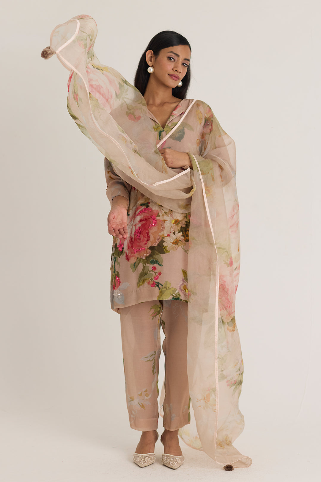 Hazel Organza Dupatta