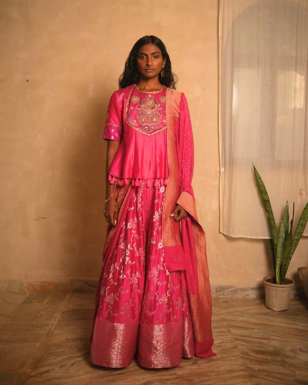 Top With Skirt and Dupatta