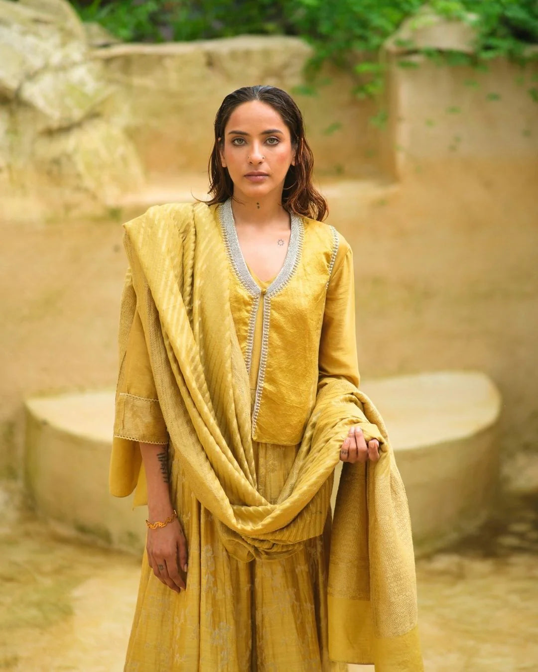 Kurta With Pants & Dupatta