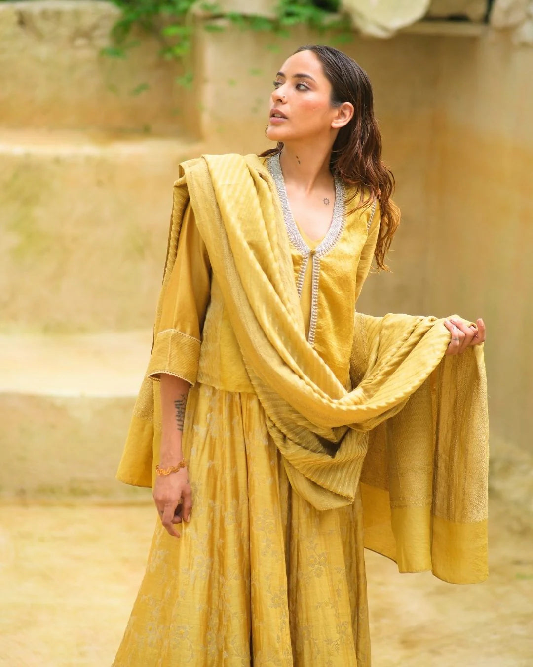 Kurta With Pants & Dupatta