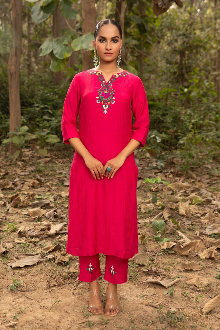 rani kurta set