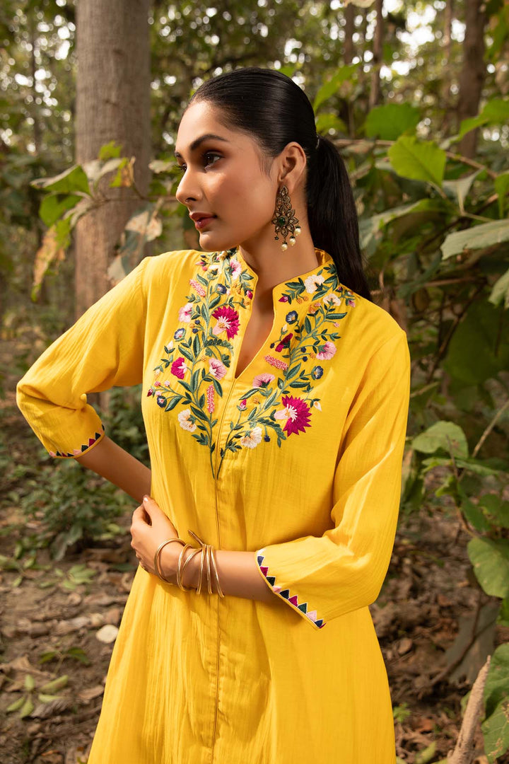 ocher tunic set