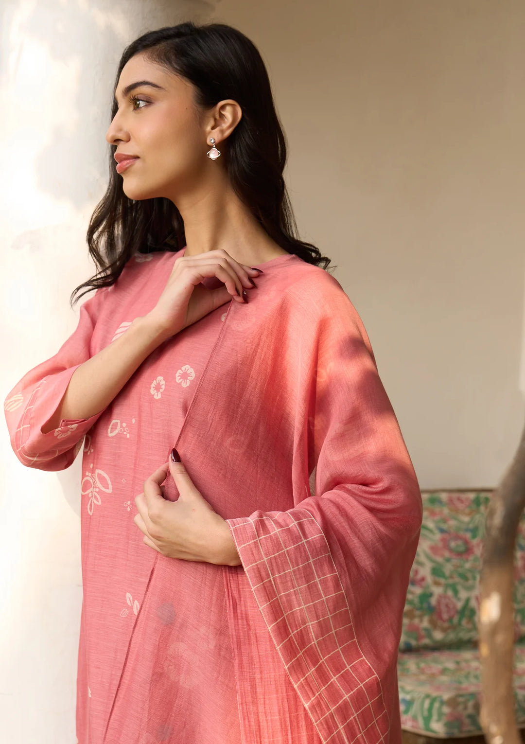 Hibiscus Floral Kurta Set
