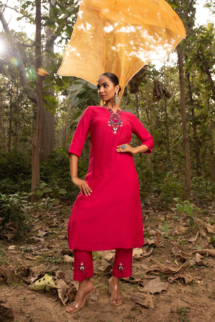 rani kurta set