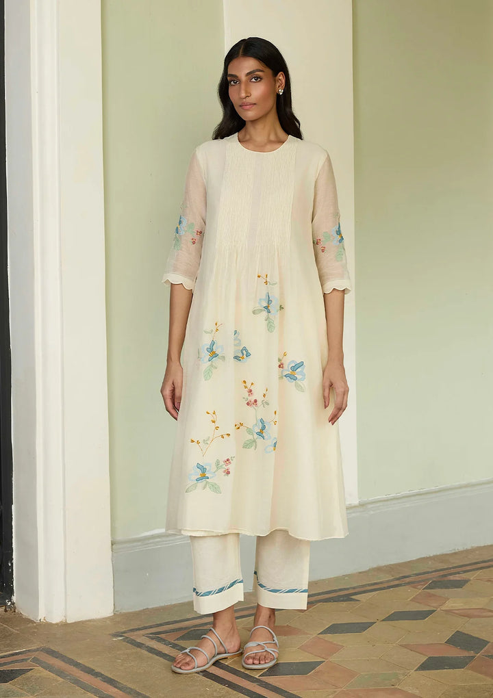 Ivory Applique Co-ord Set