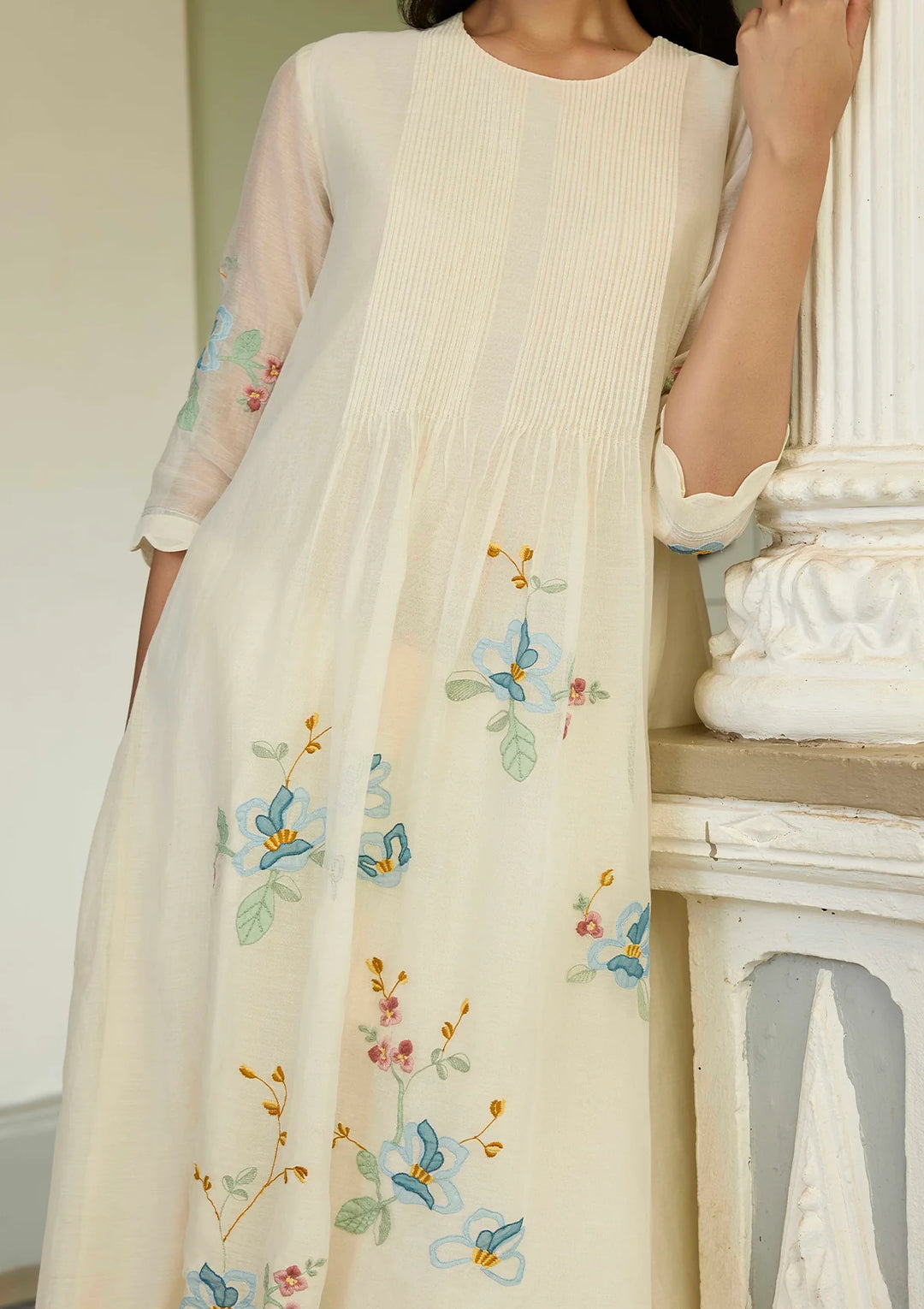 Ivory Applique Co-ord Set