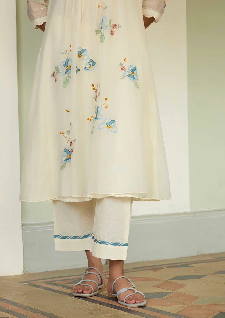 Ivory Applique Co-ord Set