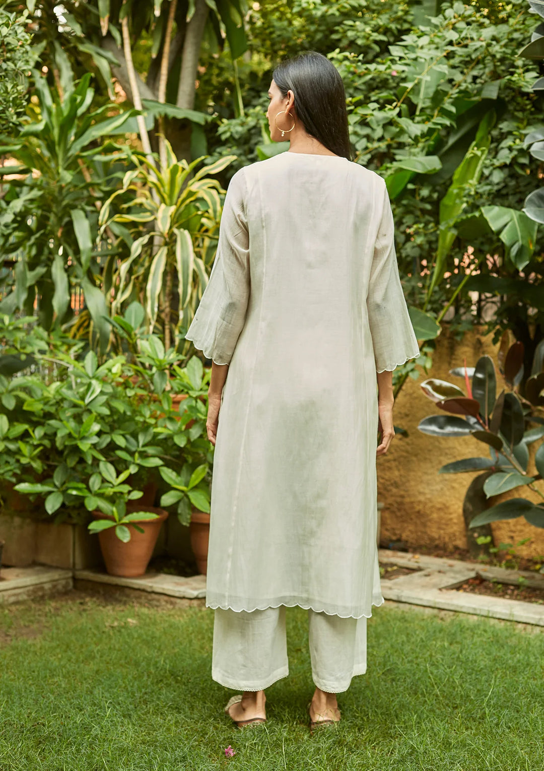 Ivory Pintuck Kurta Set