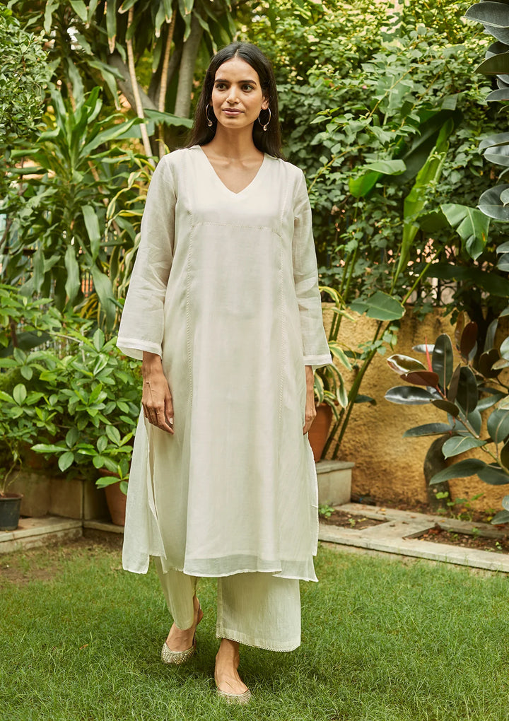 Ivory Basic Kurta Set