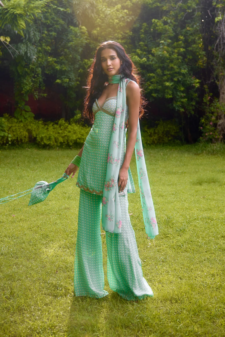 Janeman Aqua Short Kurta