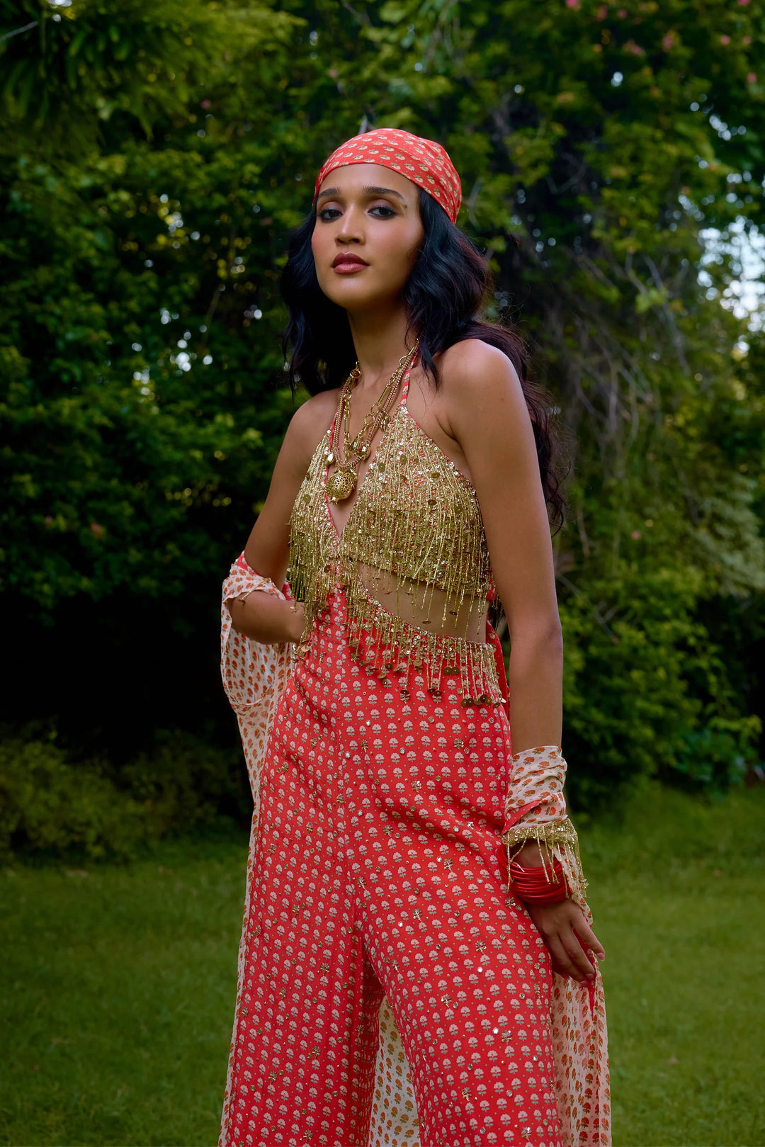 Janeman Coral Jumpsuit