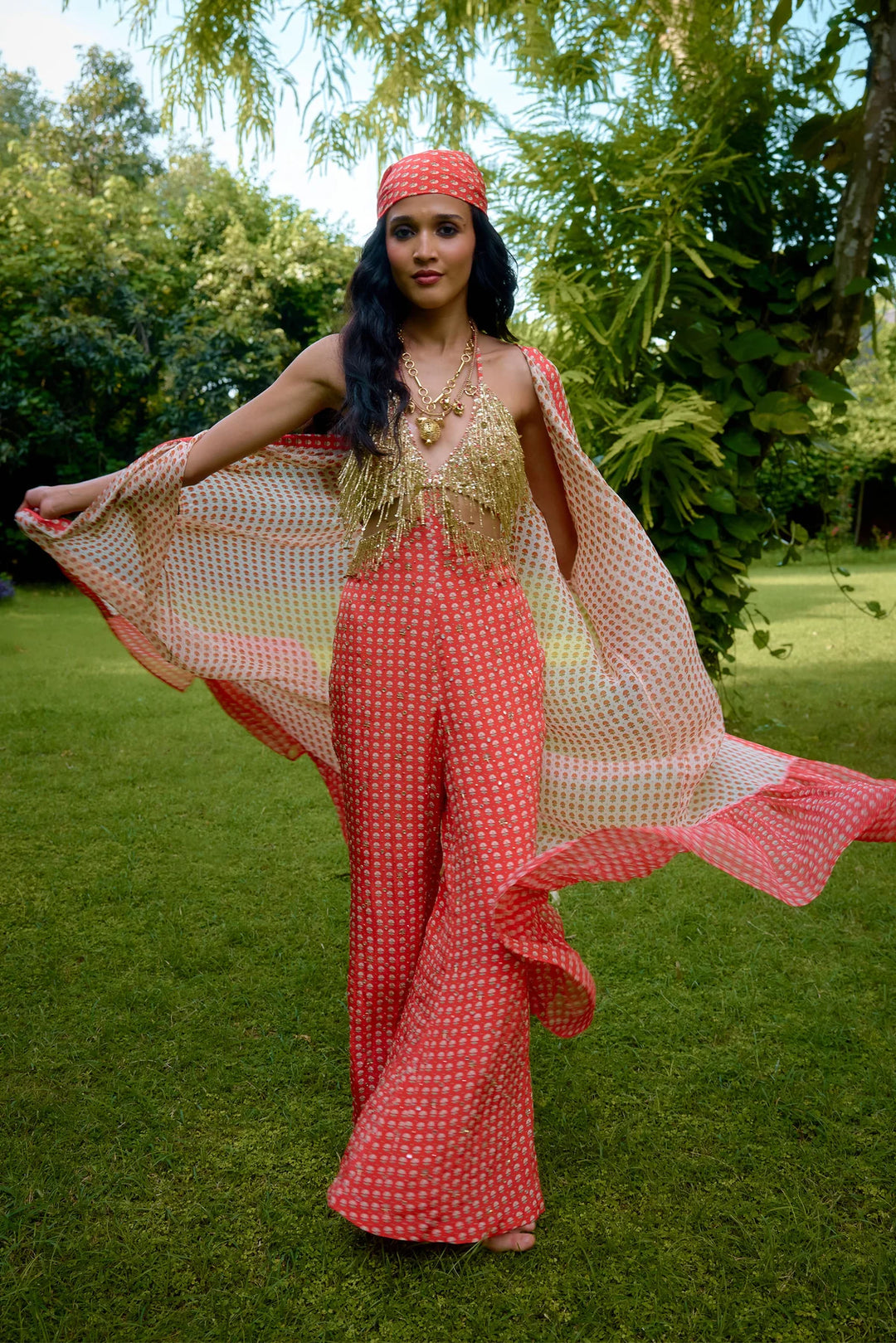 Janeman Coral Jumpsuit