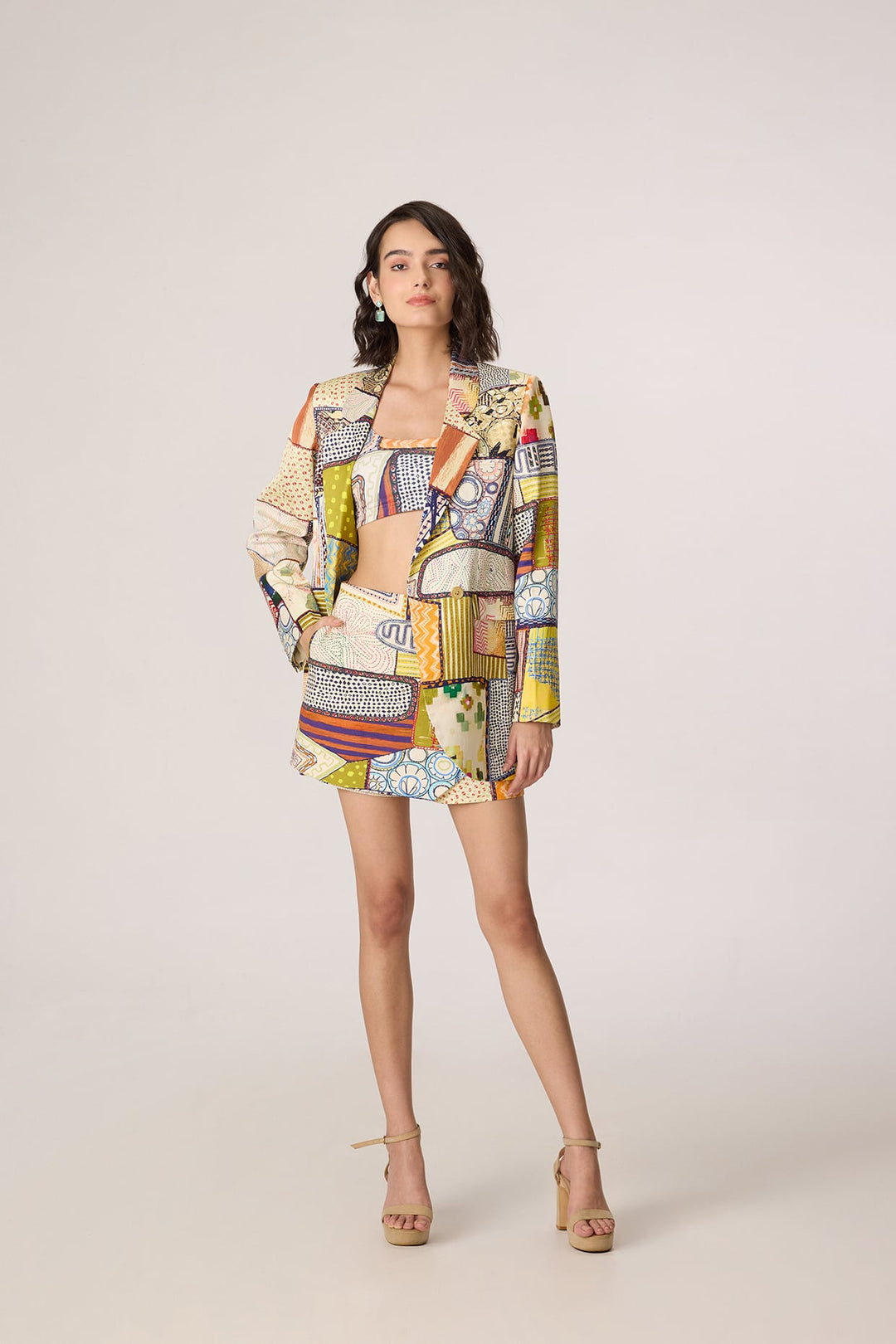 Rebekkah Blazer, Juniper Bustier & Cinnora Skort