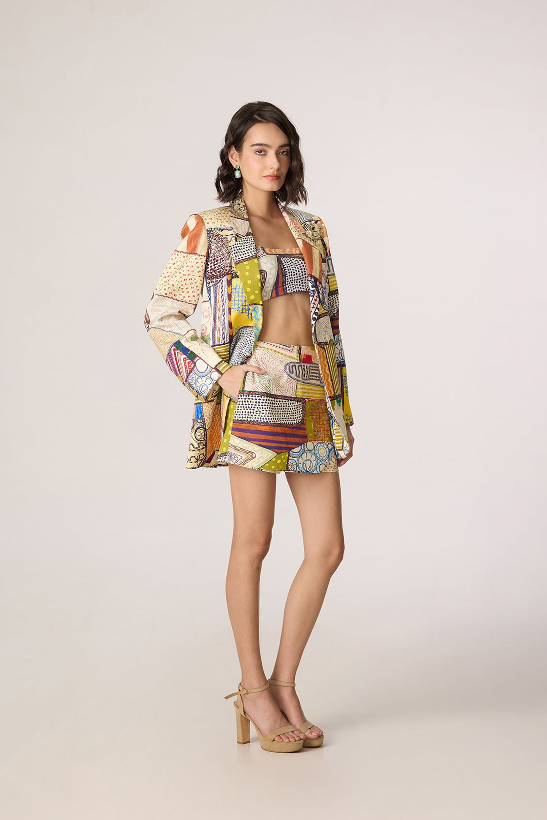 Rebekkah Blazer, Juniper Bustier & Cinnora Skort