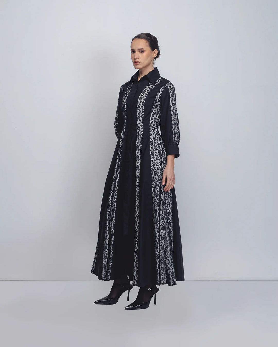 Lace Panelled Dress