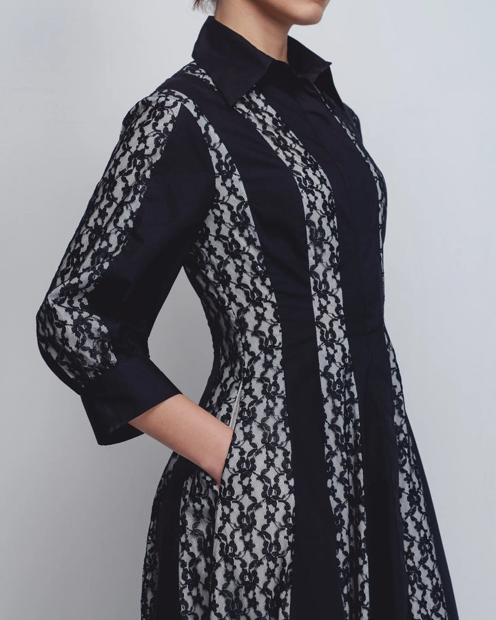 Lace Panelled Dress