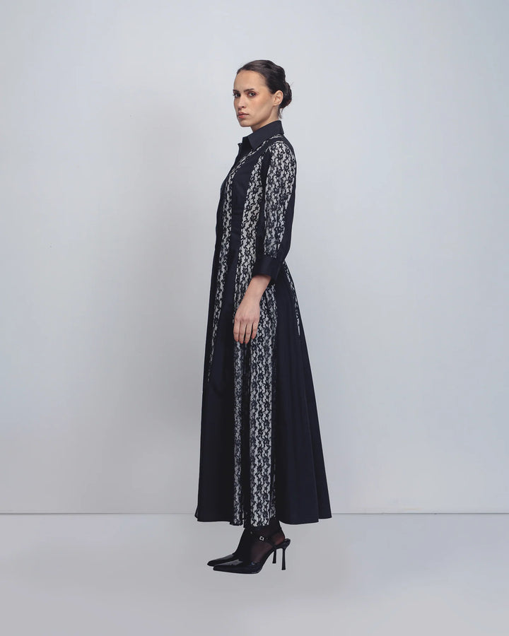 Lace Panelled Dress
