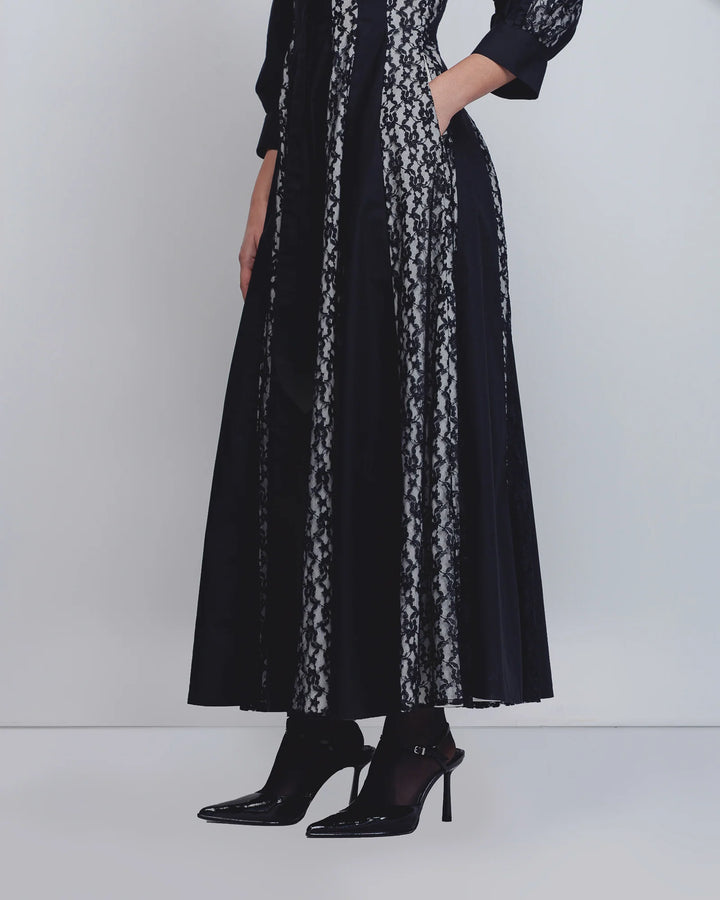 Lace Panelled Dress