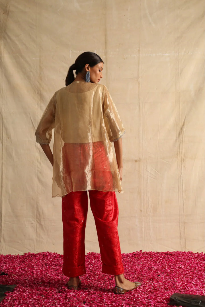Lavanya Co-ord Set in Red