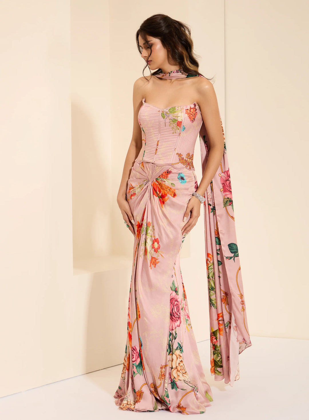 Lavender Mist Corset and Drape