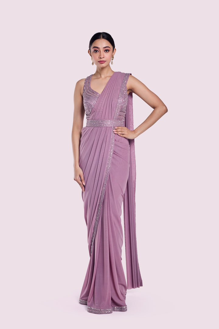 Minimal Embellished Drape Saree
