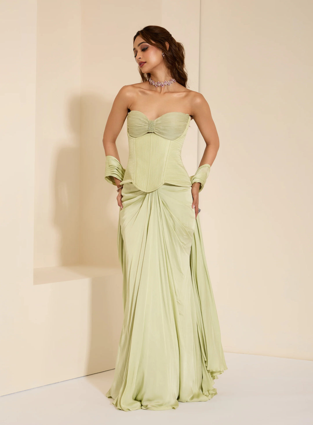 Mint Muse Corset and Drape