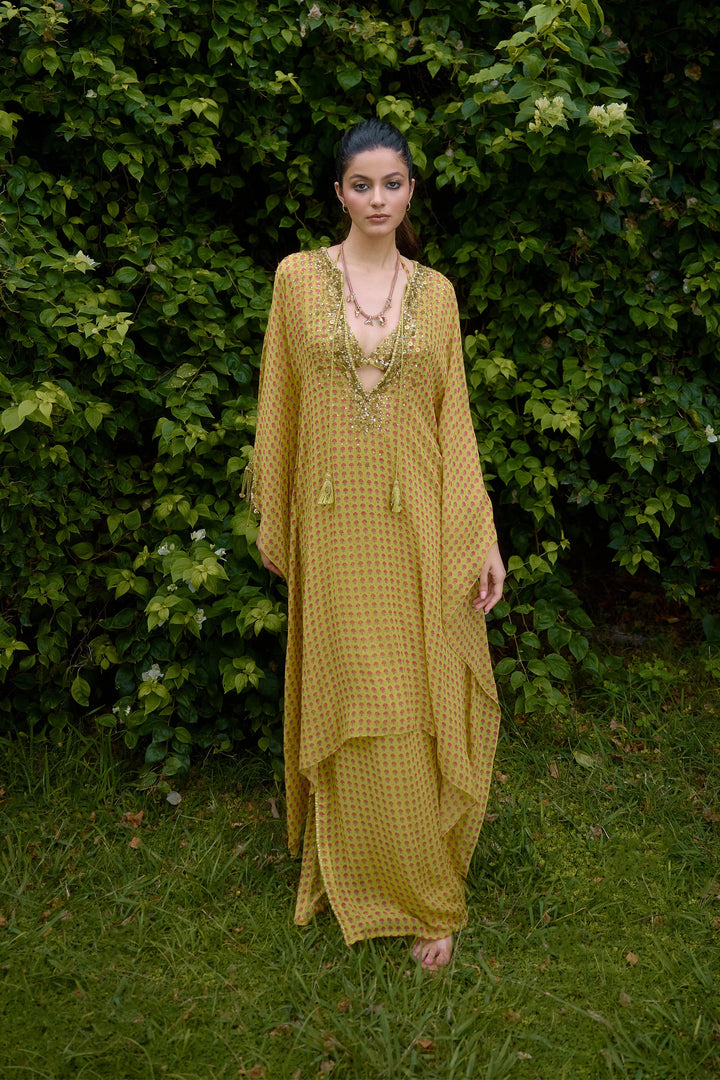 Mehbooba Olive Kurta