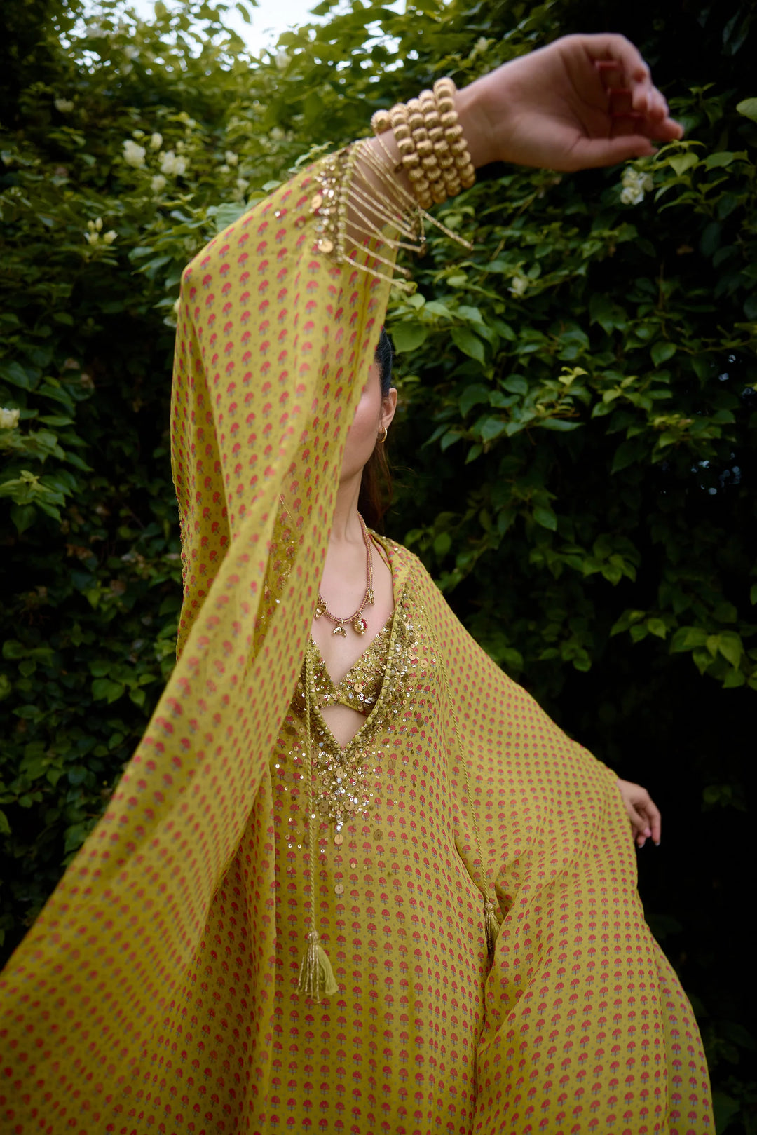 Mehbooba Olive Kurta