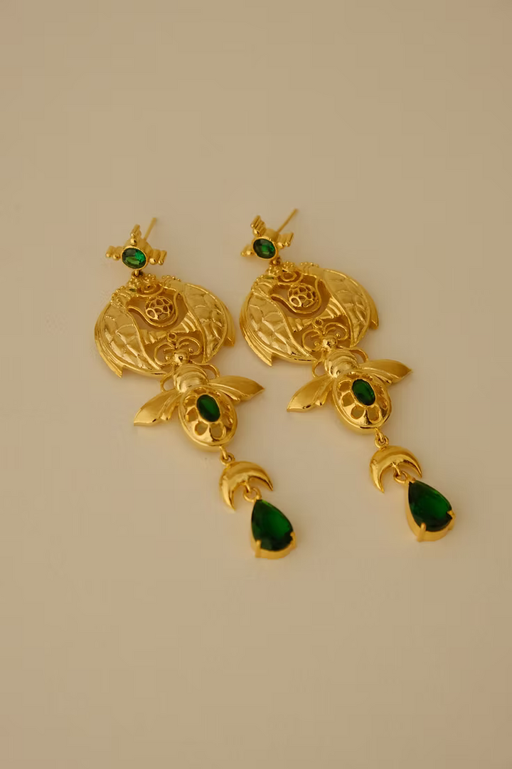 Mouchak Earrings Brass