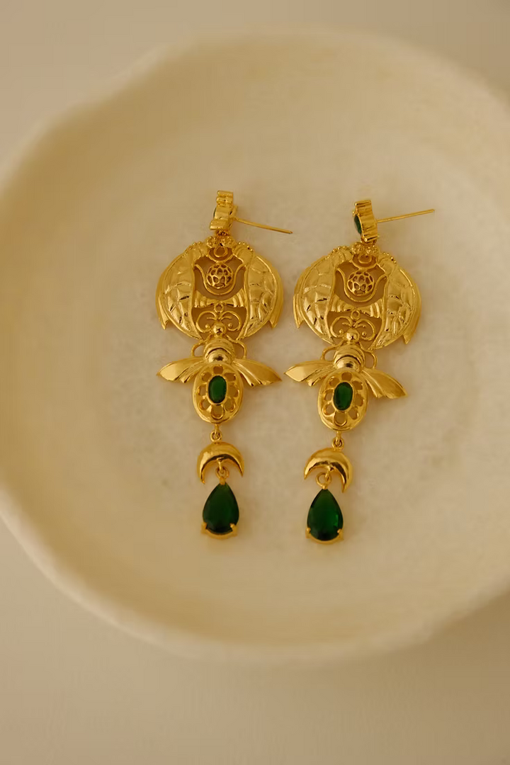 Mouchak Earrings Brass