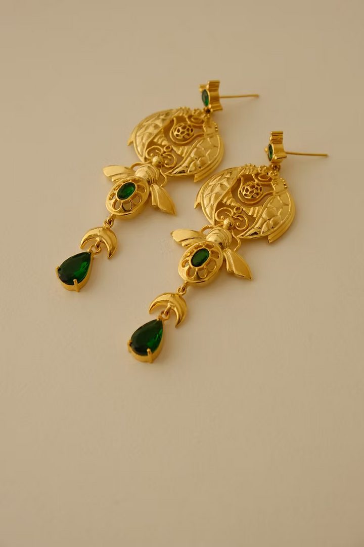 Mouchak Earrings Brass