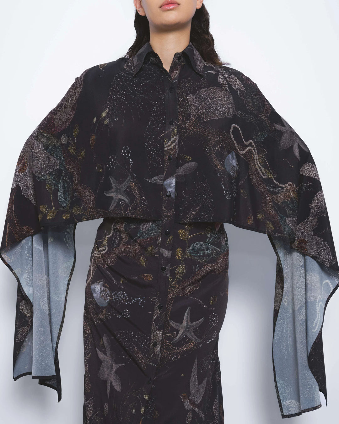 Manto Shirt Dress in Silva Print