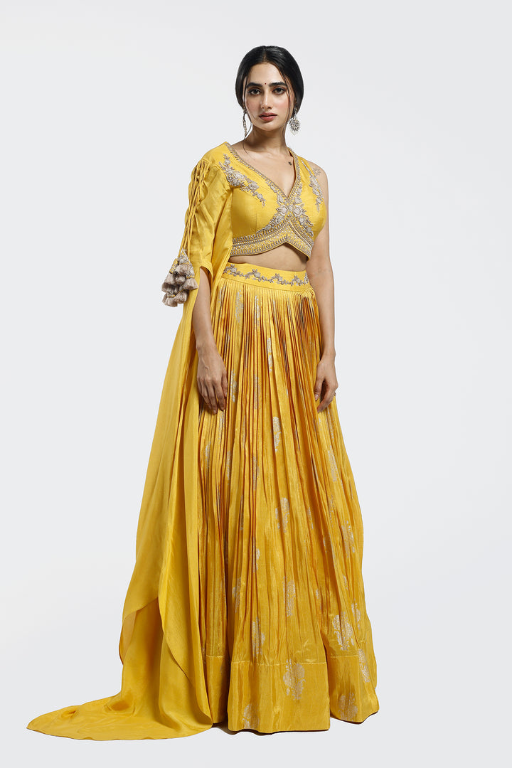 Mono-Sleeve Silk Co-Ord Set