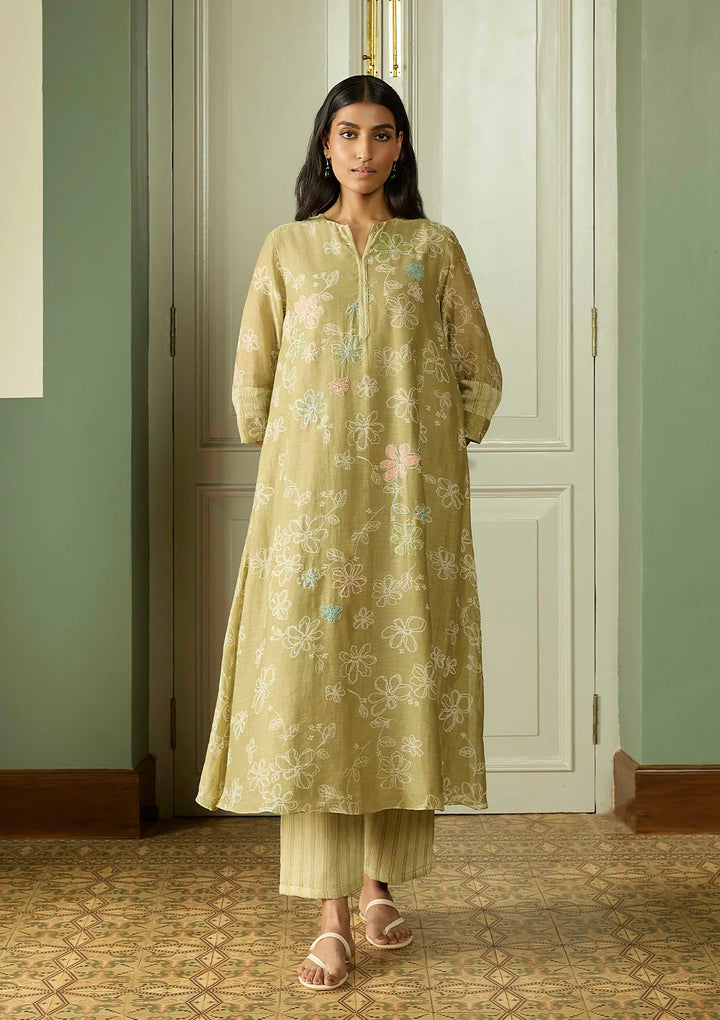 Meadow Thread Embroidered Co-ord Set