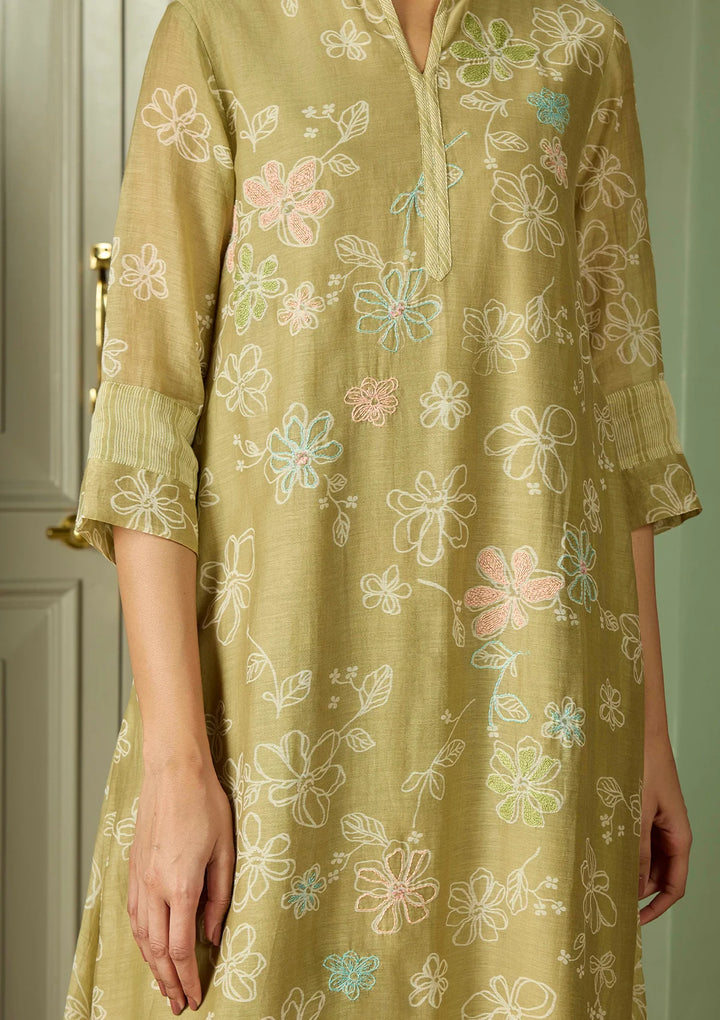 Meadow Thread Embroidered Co-ord Set