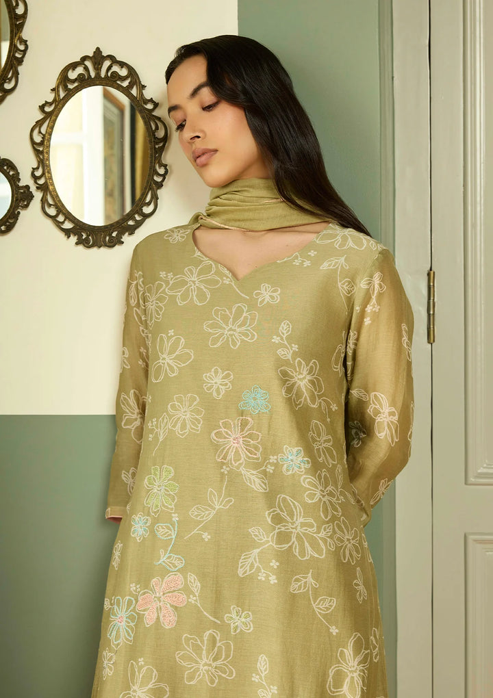 Meadow Thread Embroidered Kurta Set