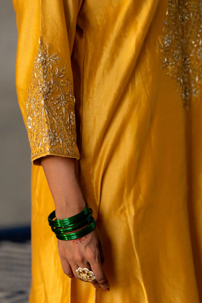 Mustard Yellow Straight Kurta Set