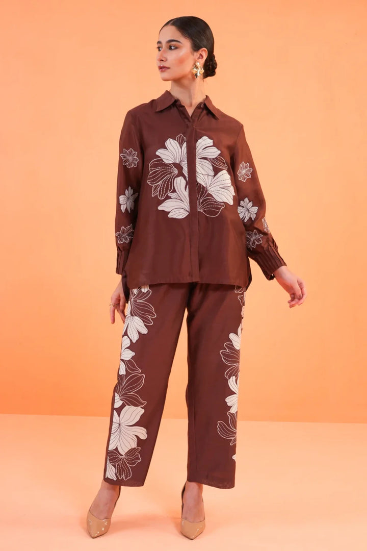 Origani Brown Noir Co Ord Set