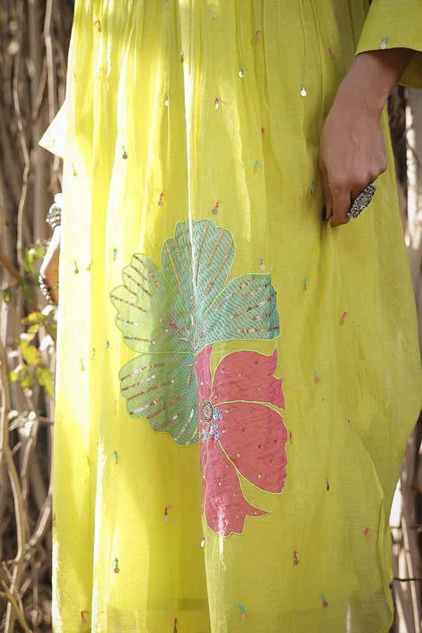 Neon Green Applique Co-ord