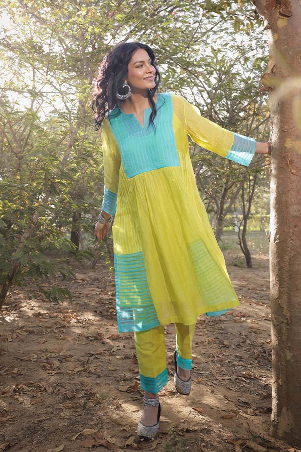 Neon Green Pintek Co-ord set