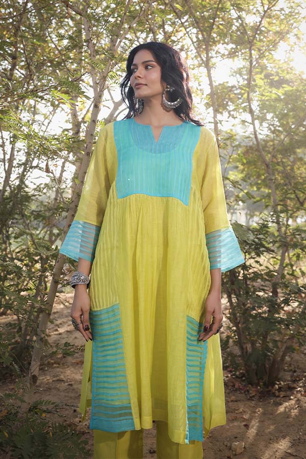 Neon Green Pintek Co-ord set