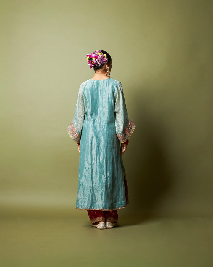 Neelam Riwaaz embroidered kaftan set