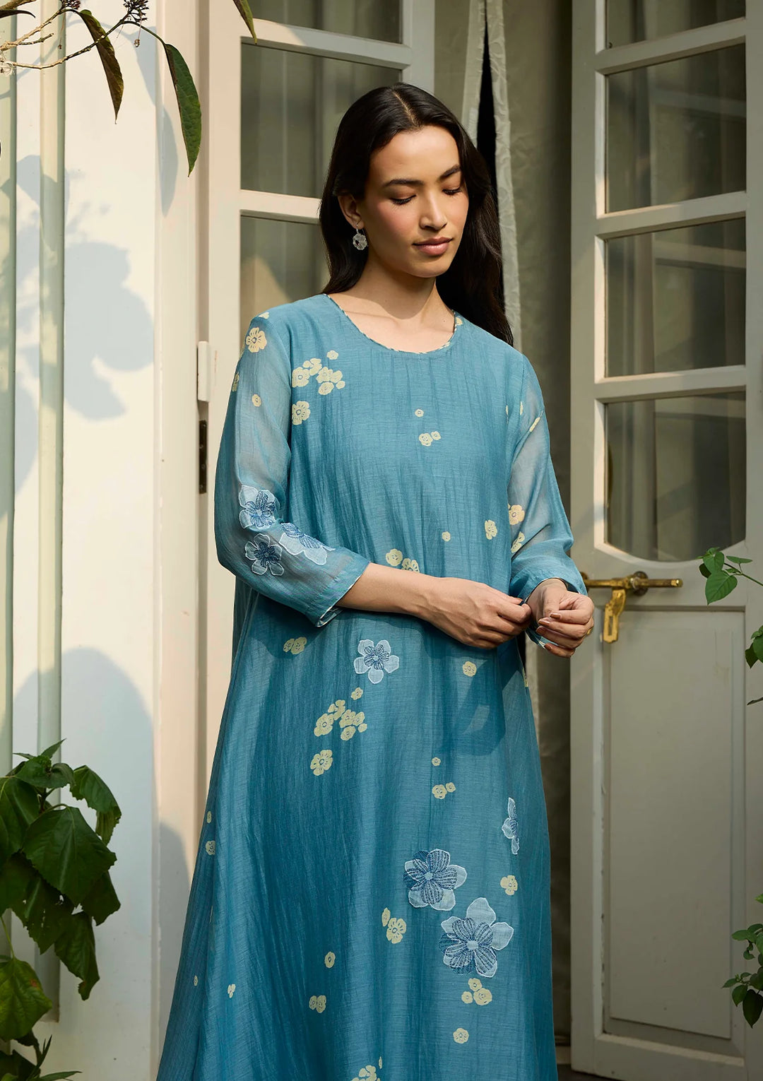 Ocean Blue Applique Co-ord Set