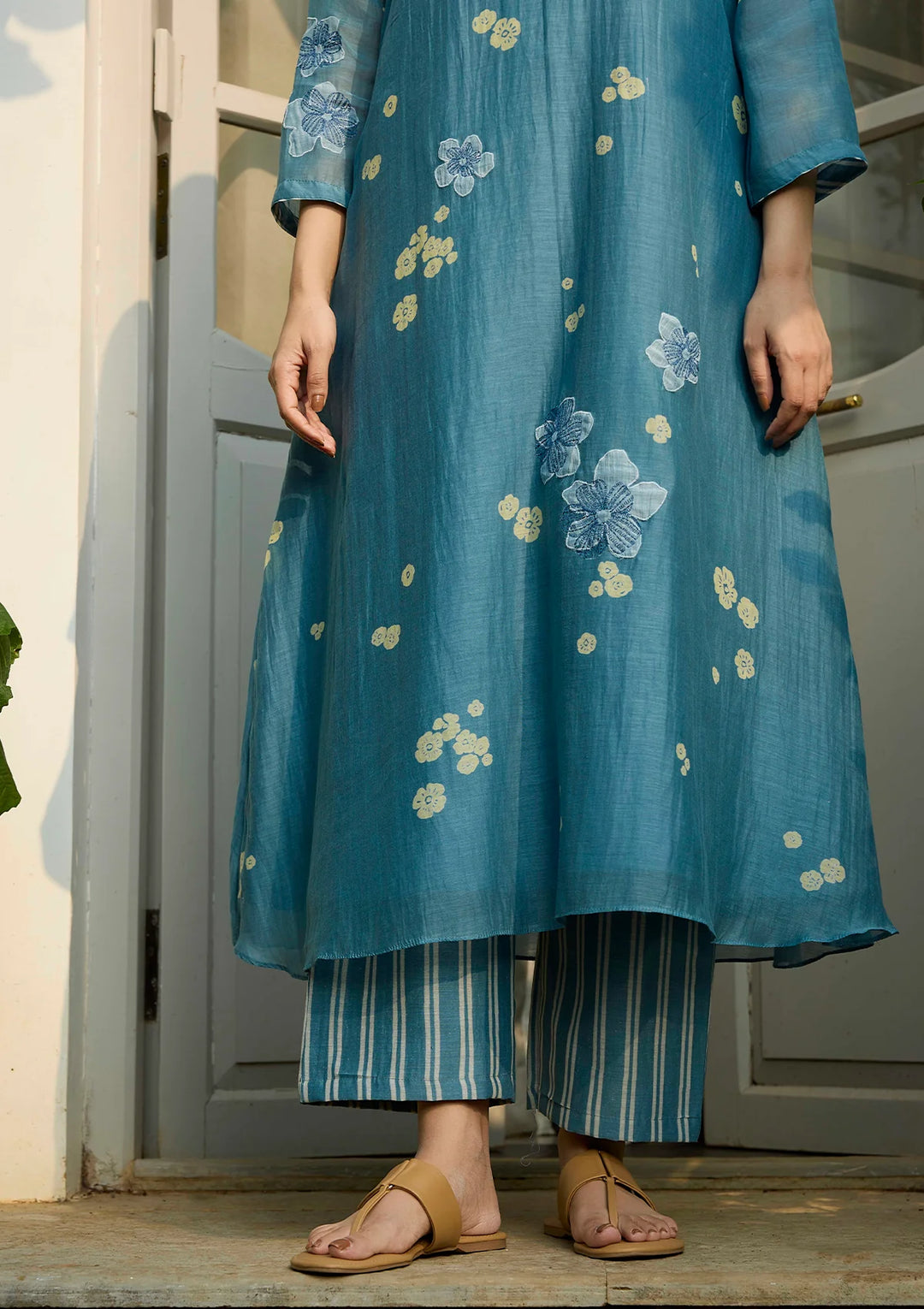 Ocean Blue Applique Co-ord Set