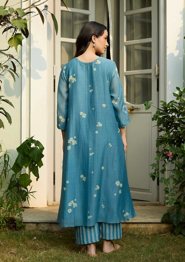 Ocean Blue Applique Co-ord Set