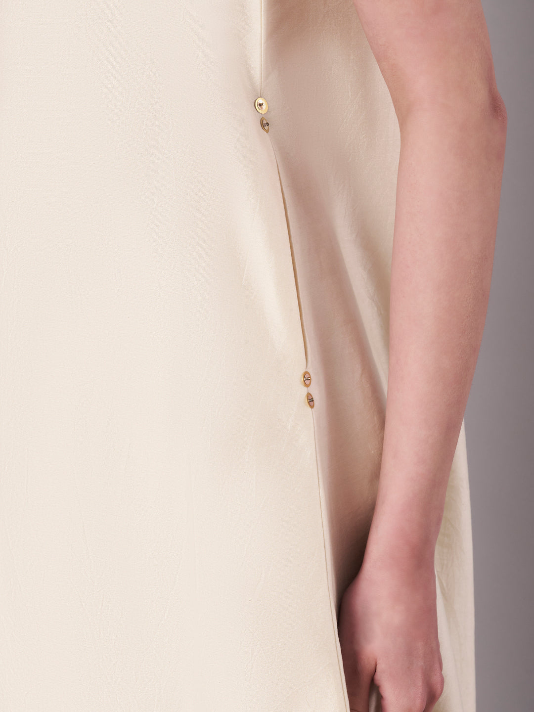 Open Bloom Kurta Set - Ivory