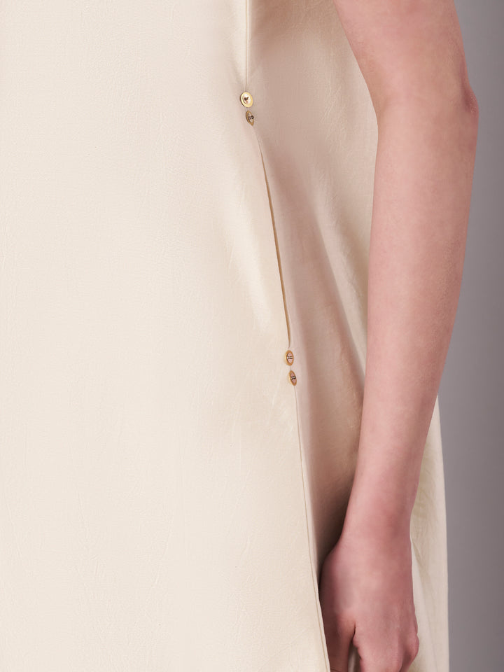 Open Bloom Kurta Set - Ivory