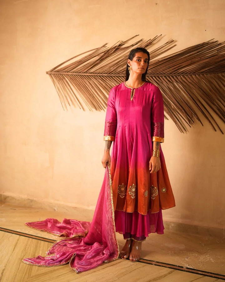 Kurta With Pants & Dupatta